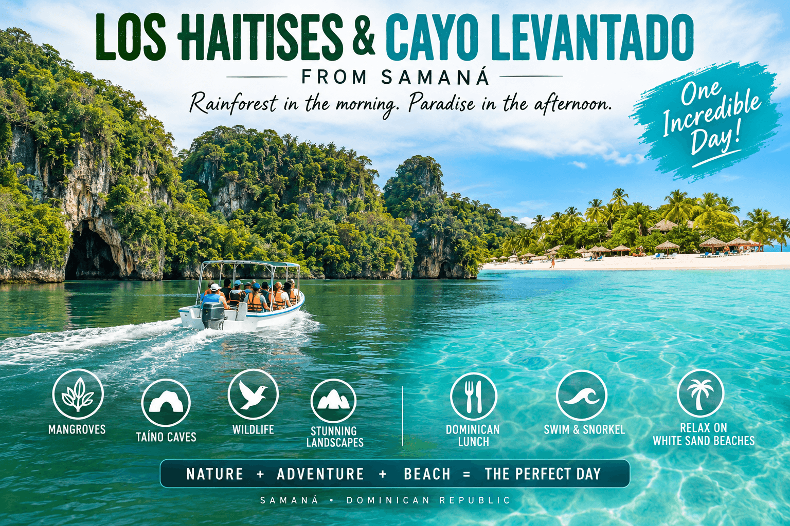 Los Haitises & Cayo Levantado ze Samaná: Tour Guide 2026 - Whale Miches Guide